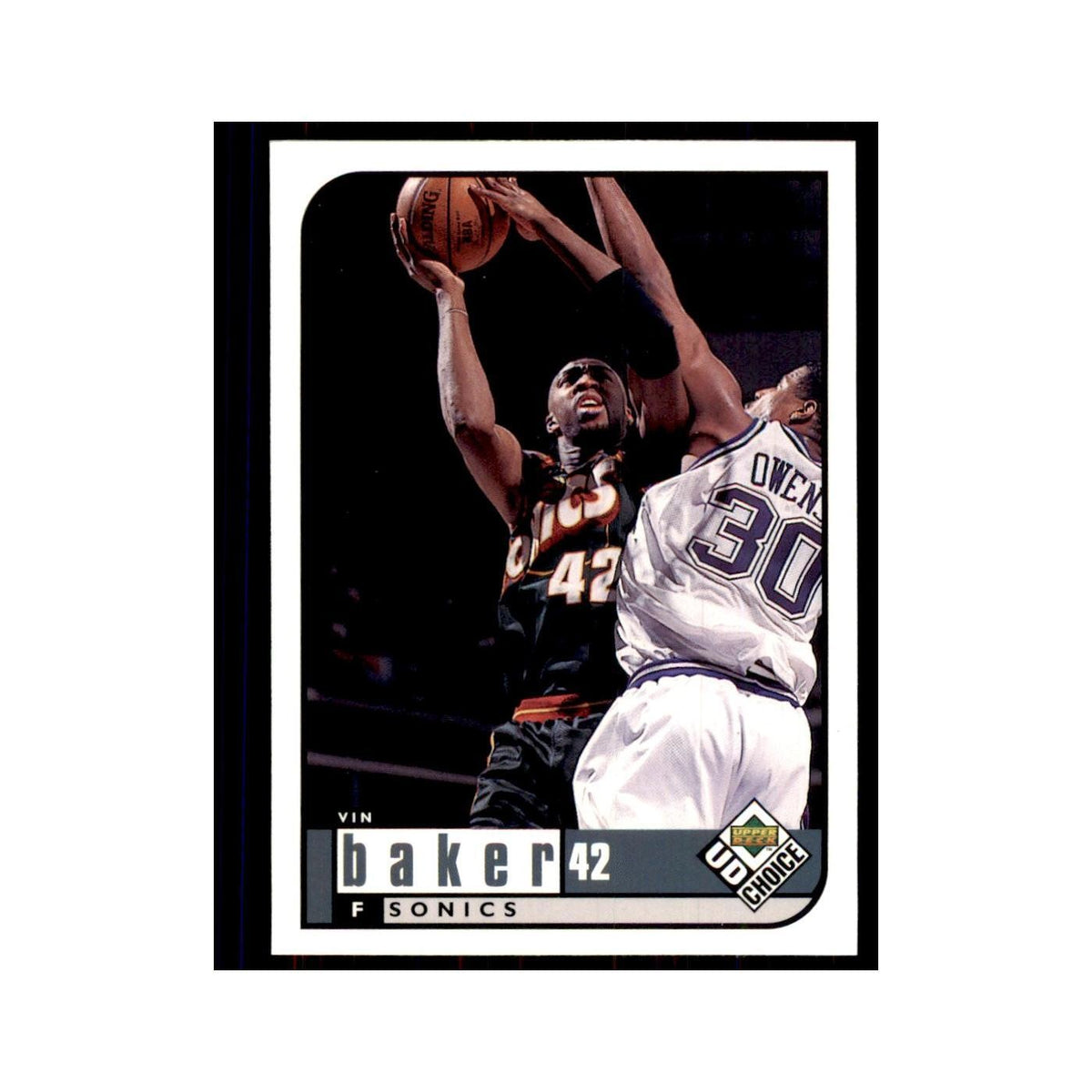 1998 UD Choice Vin Baker Basketball Cards #131