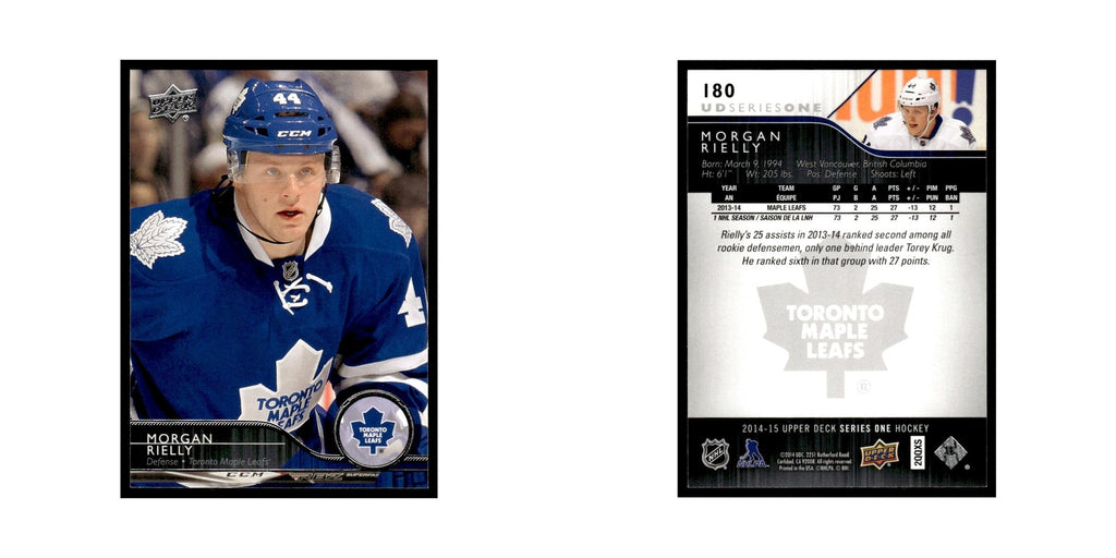 Morgan Rielly 2014 Upper Deck #180 Toronto Maple Leafs Hockey Card NM