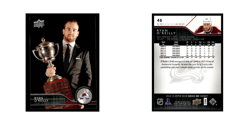 Ryan O'Reilly 2014 Upper Deck #46 Colorado Avalanche Hockey Card NM