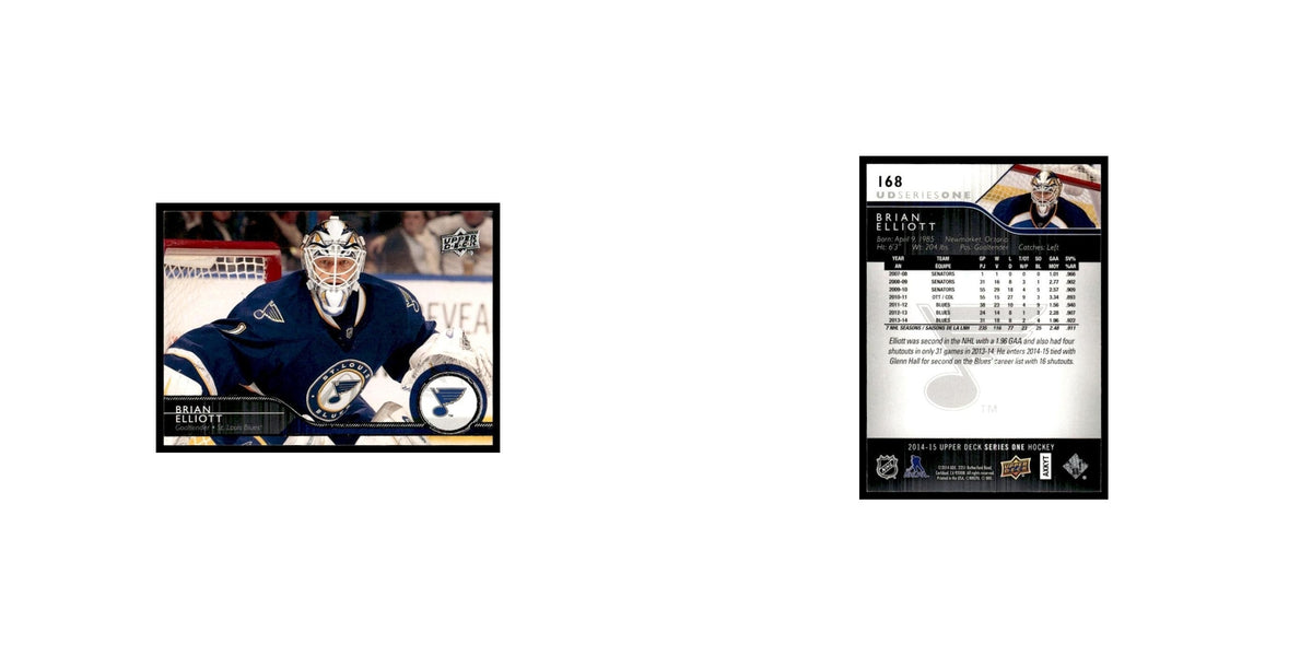Brian Elliott 2014 Upper Deck #168 St. Louis Blues Hockey Card NM
