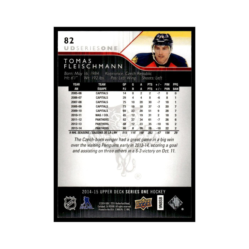 Tomas Fleischmann 2014 Upper Deck #82 Florida Panthers Hockey Card NM