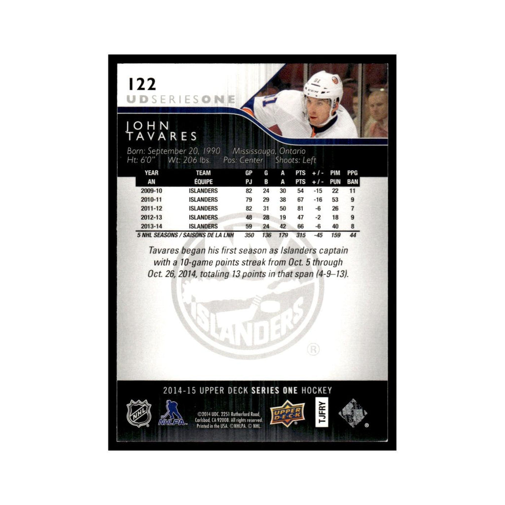 John Tavares 2014 Upper Deck #122 New York Islanders Hockey Card NM