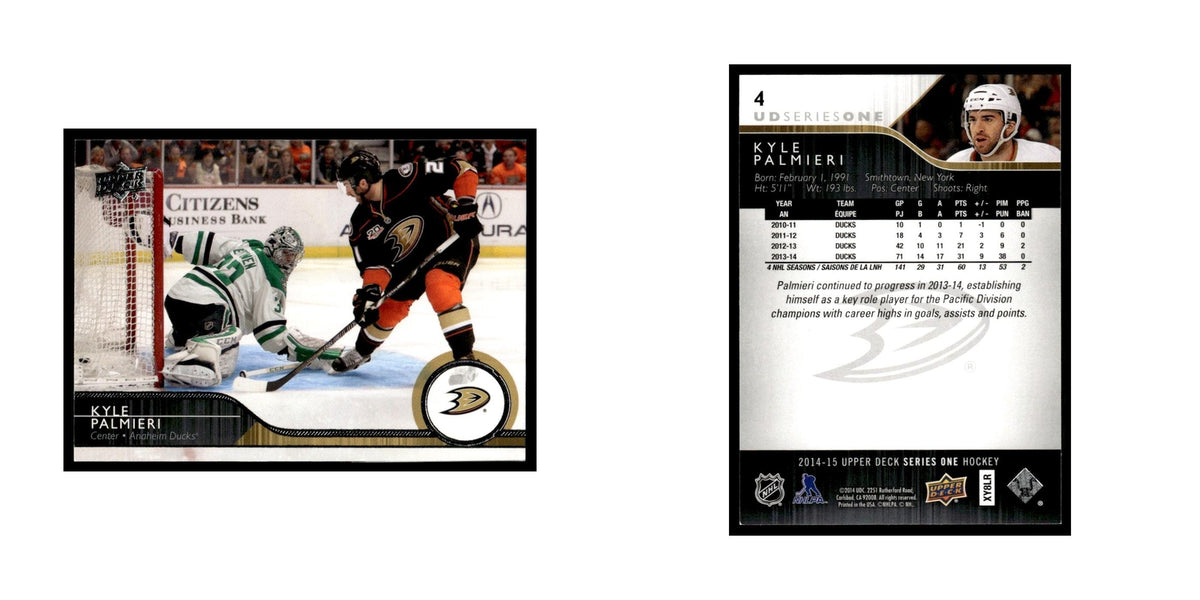 Kyle Palmieri 2014 Upper Deck #4 Anaheim Ducks Hockey Card NM