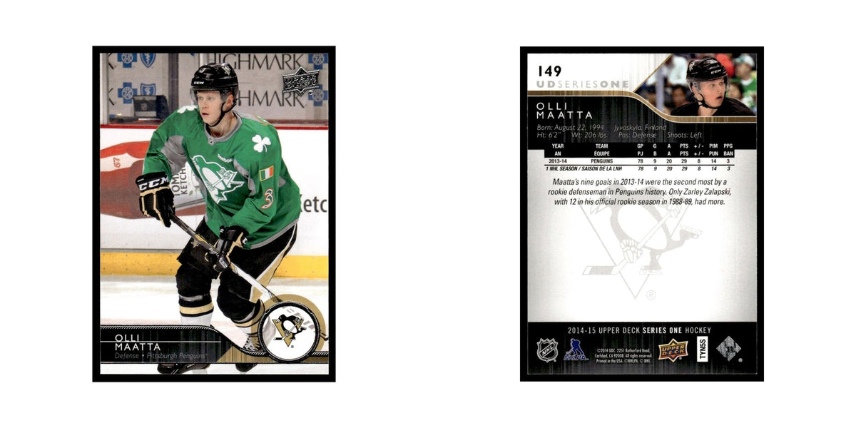 Olli Maatta 2014 Upper Deck #149 Pittsburgh Penguins Hockey Card NM