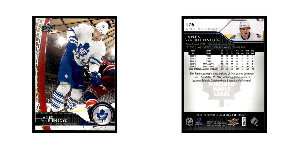 James van Riemsdyk 2014 Upper Deck #176 Toronto Maple Leafs Hockey Card NM