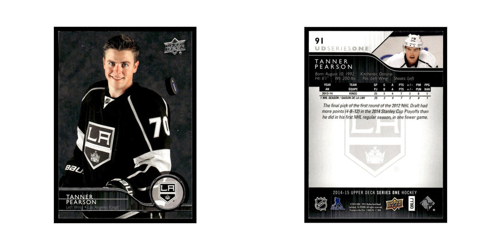 Tanner Pearson 2014 Upper Deck #91 Los Angeles Kings Hockey Card NM