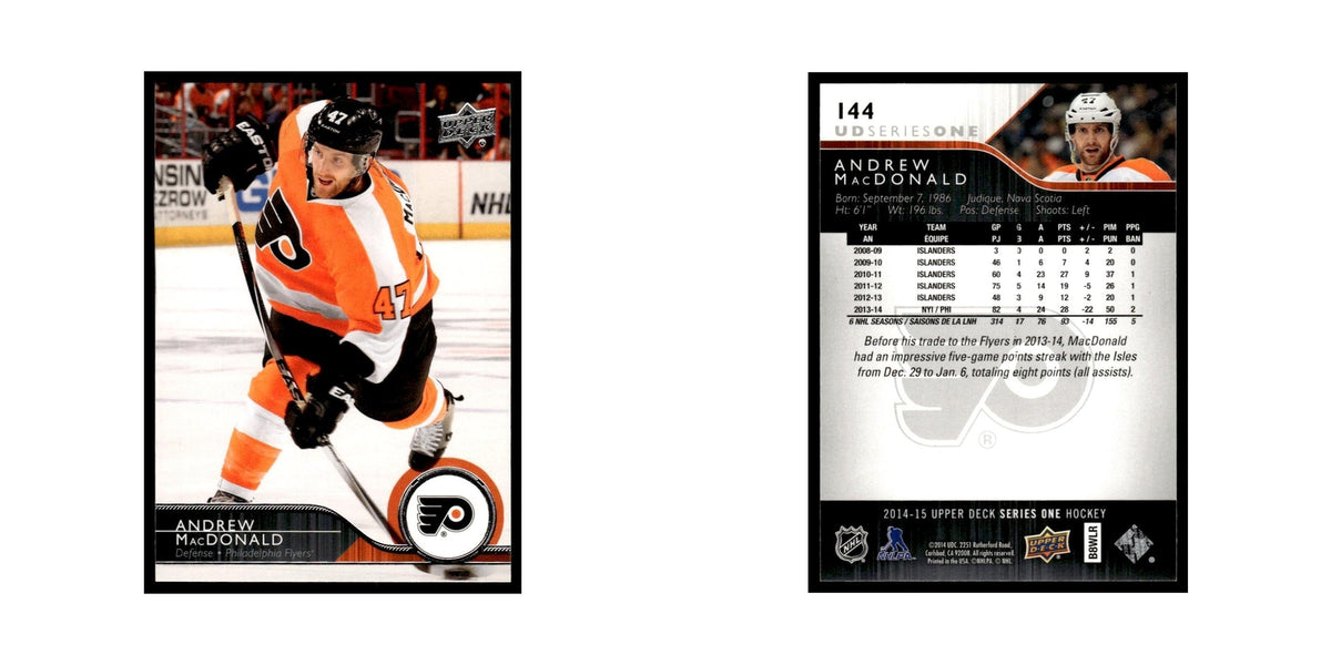 Andrew MacDonald 2014 Upper Deck #144 Philadelphia Flyers Hockey Card NM