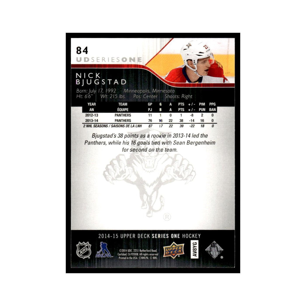 Nick Bjugstad 2014 Upper Deck #84 Florida Panthers Hockey Card NM