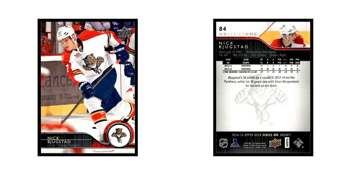Nick Bjugstad 2014 Upper Deck #84 Florida Panthers Hockey Card NM