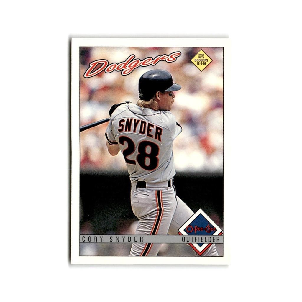 Cory Snyder 1993 O-Pee-Chee #250 Los Angeles Dodgers Baseball Card NM