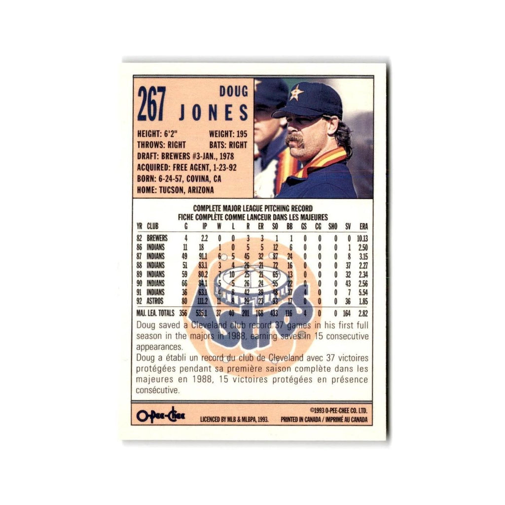 Doug Jones 1993 O-Pee-Chee #267 Houston Astros Baseball Card NM