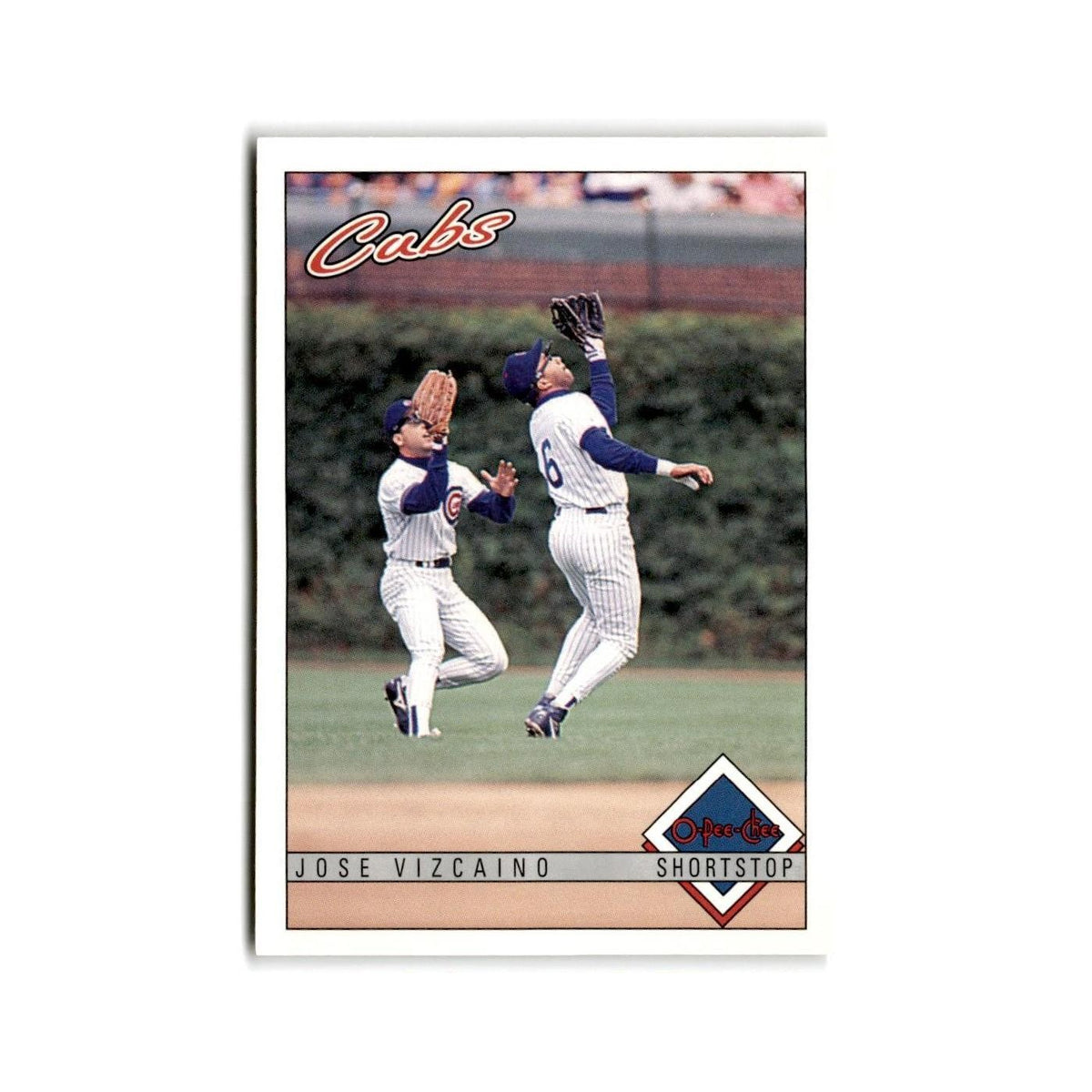 Jose Vizcaino 1993 O-Pee-Chee #345 Chicago Cubs Baseball Card NM