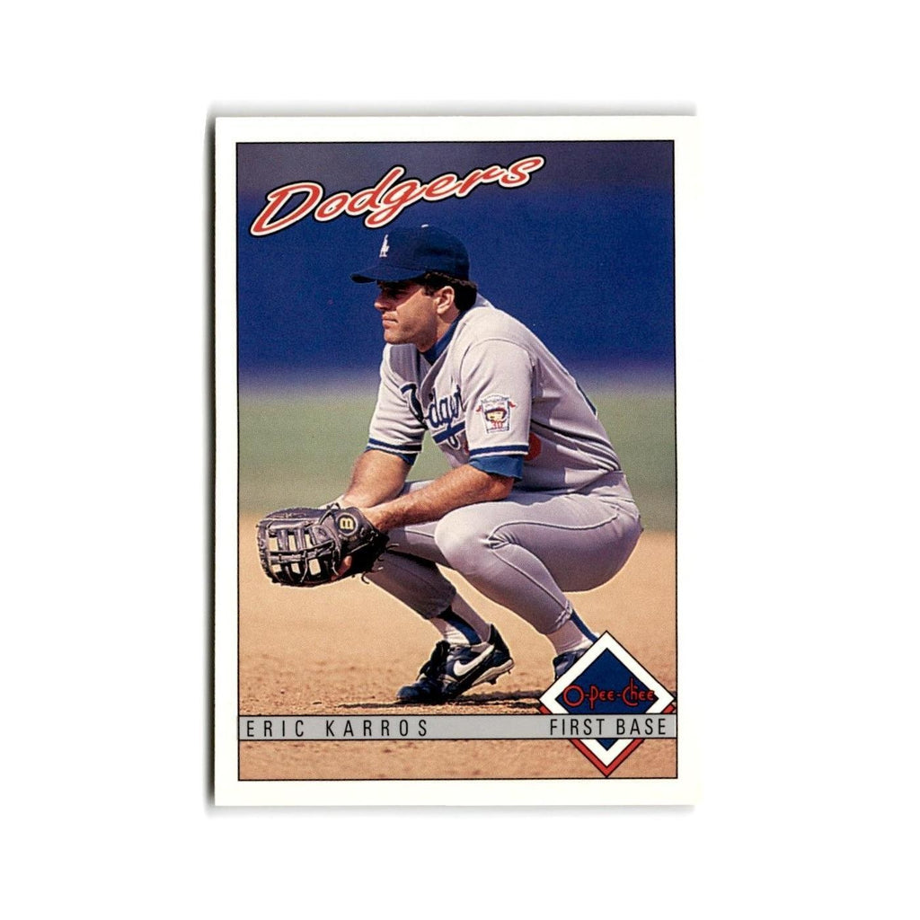 Eric Karros 1993 O-Pee-Chee #208 Los Angeles Dodgers Baseball Card NM