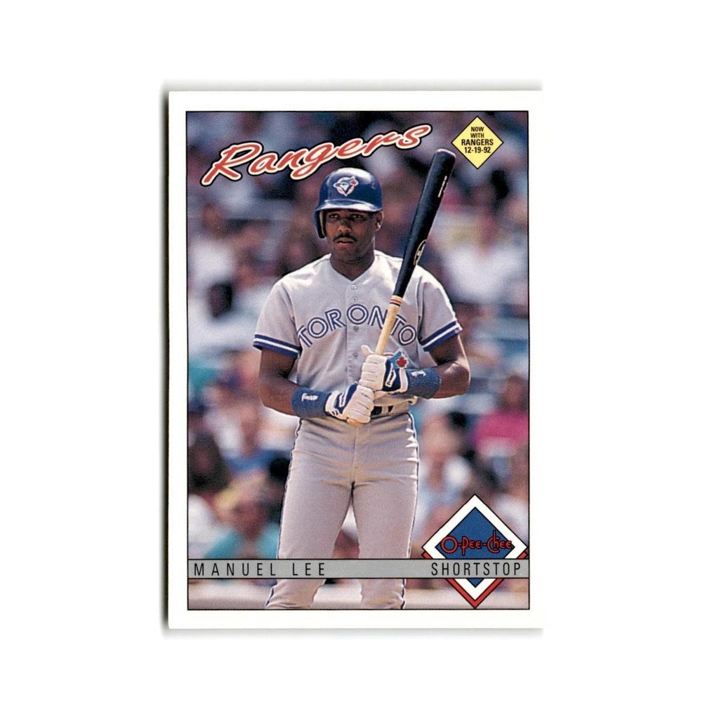 Manuel Lee 1993 O-Pee-Chee #320 Texas Rangers Baseball Card NM