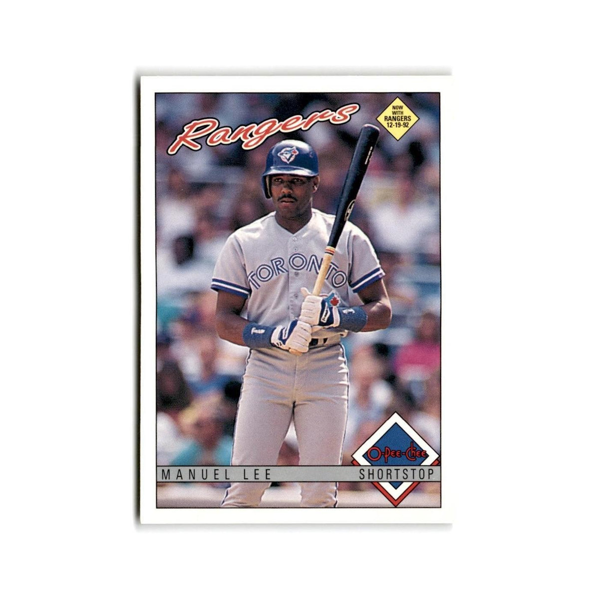 Manuel Lee 1993 O-Pee-Chee #320 Texas Rangers Baseball Card NM
