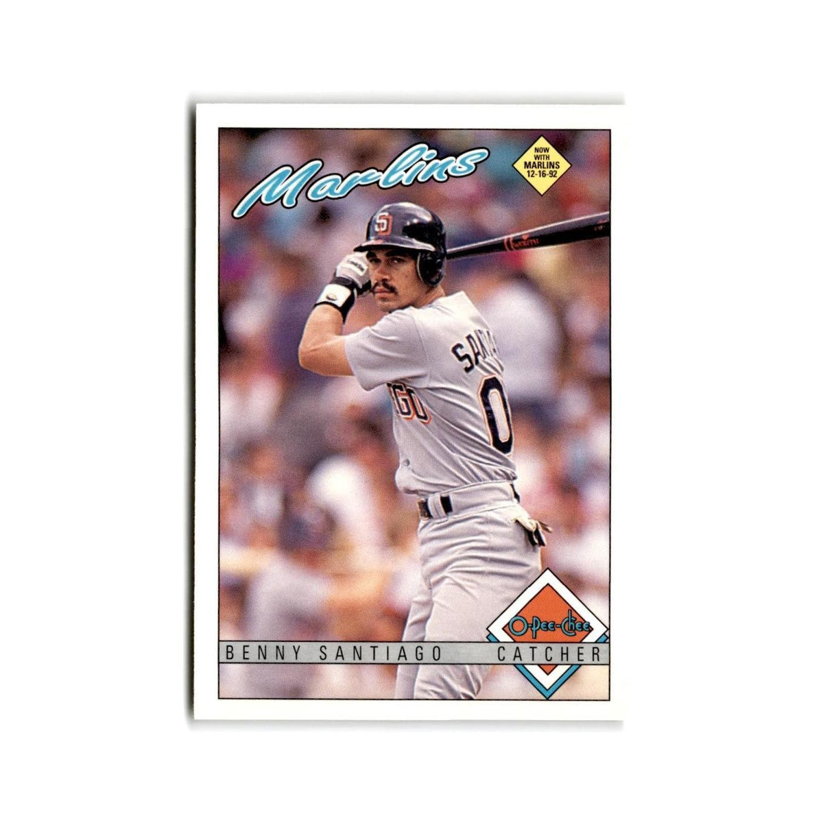Benny Santiago 1993 O-Pee-Chee #353 San Diego Padres Baseball Card NM