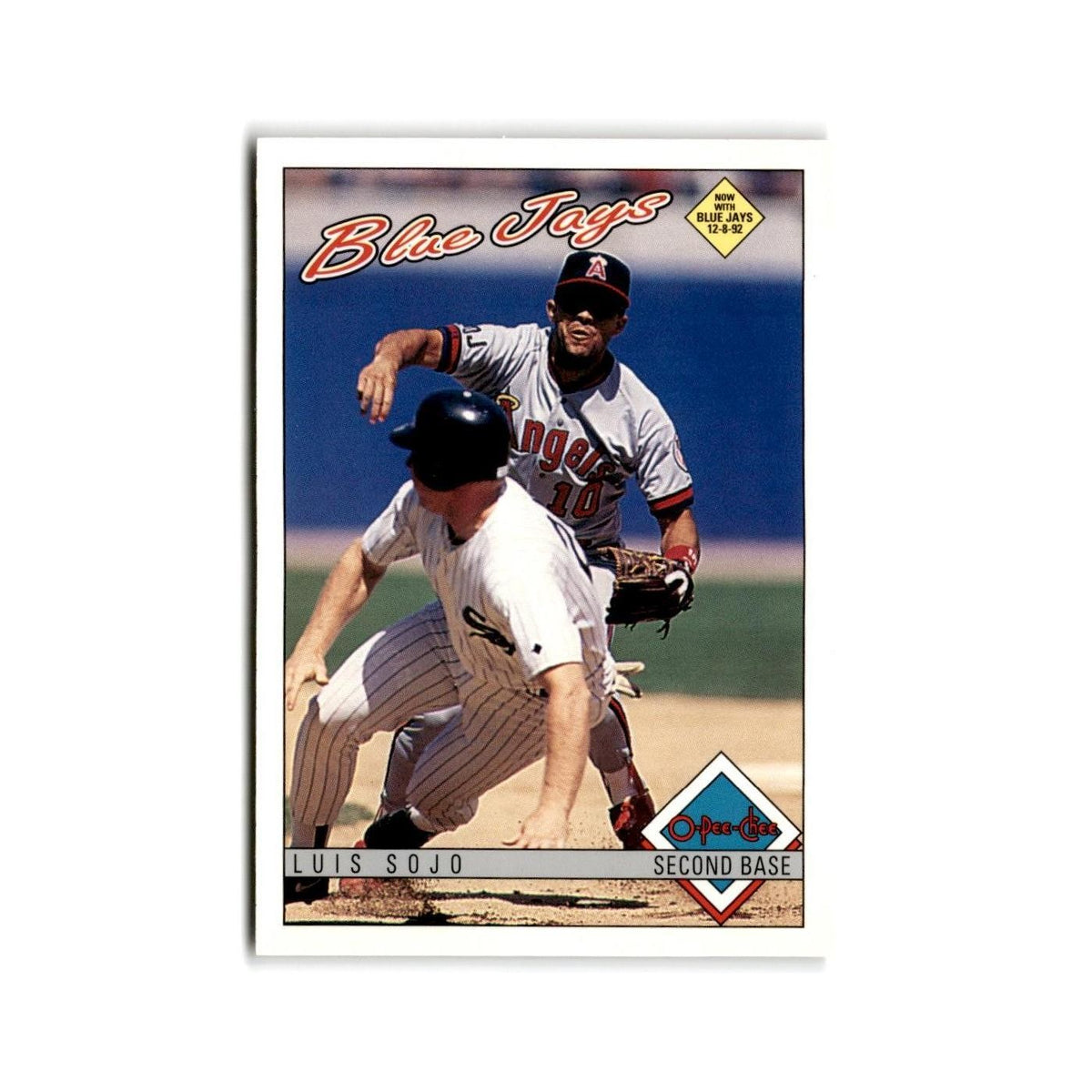 Luis Sojo 1993 O-Pee-Chee #338 Toronto Blue Jays Baseball Card NM