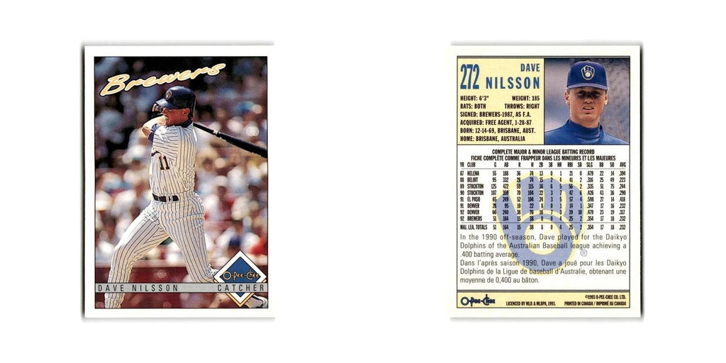 Dave Nilson 1993 O-Pee-Chee #272 Seattle Mariners Baseball Card NM