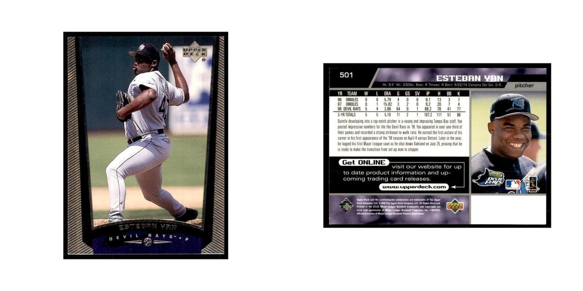 1999 Upper Deck Baseball Card Esteban Yan Rays #501.0