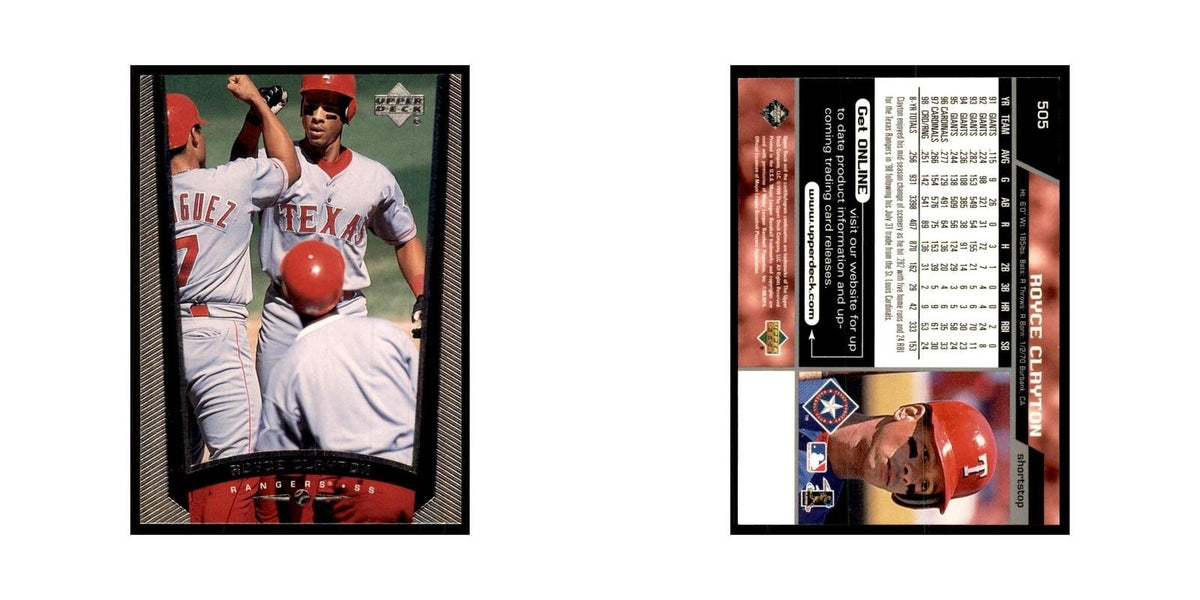 1999 Upper Deck Baseball Card Royce Clayton Rangers #505.0
