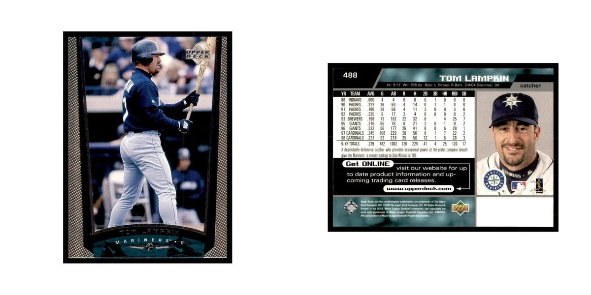 1999 Upper Deck Baseball Card Tom Lampkin Mariners #488.0