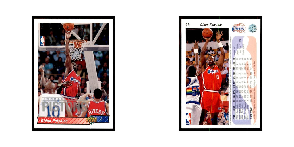 1992 Upper Deck Olden Polynice Basketball Cards #29