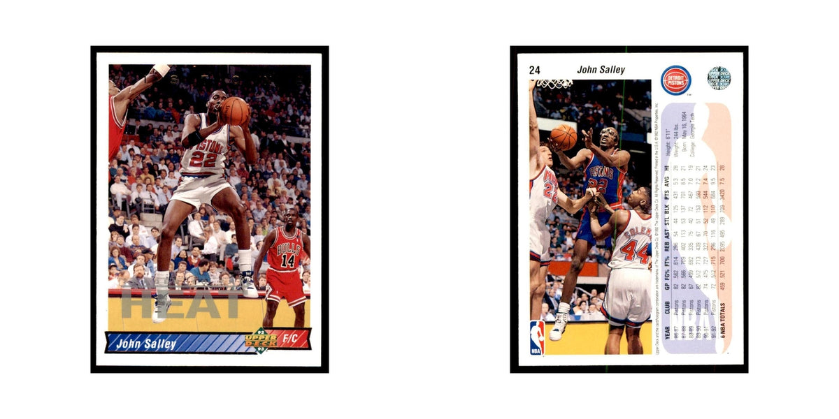 1992 Upper Deck John Salley Basketball Cards #24