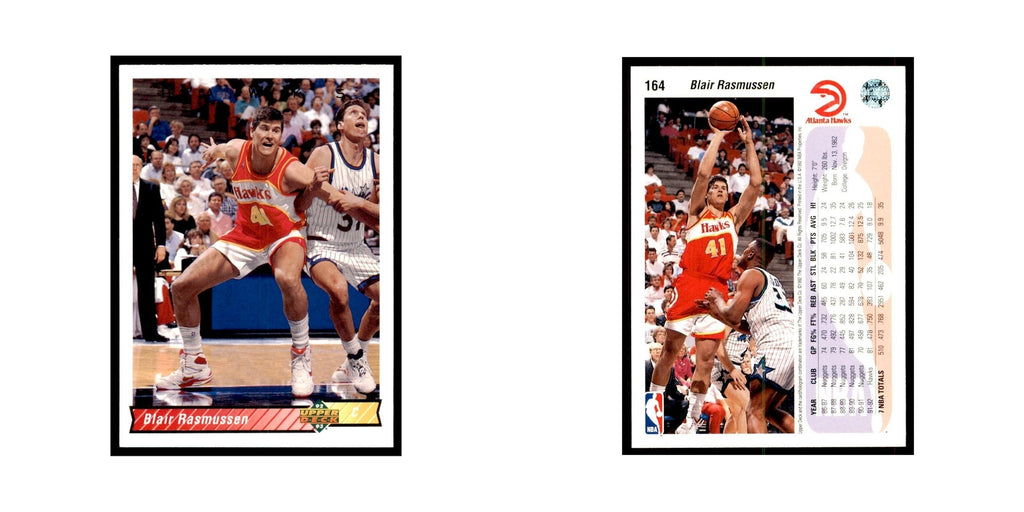 1992 Upper Deck Blair Rasmussen Basketball Cards #164