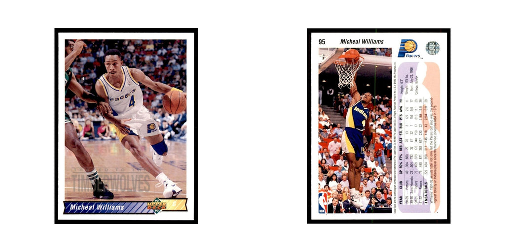 1992 Upper Deck Micheal Williams Basketball Cards #95