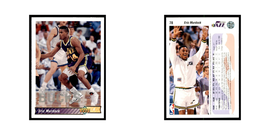 1992 Upper Deck Eric Murdock Basketball Cards #78