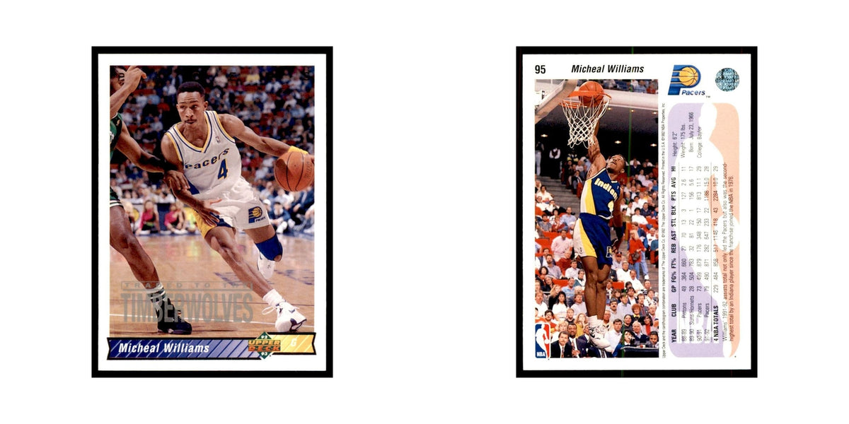 1992 Upper Deck Micheal Williams Basketball Cards #95