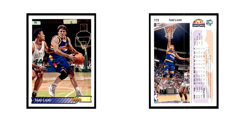 1992 Upper Deck Todd Lichti Basketball Cards #173