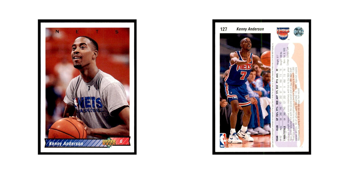 1992 Upper Deck Kenny Anderson Basketball Cards #127