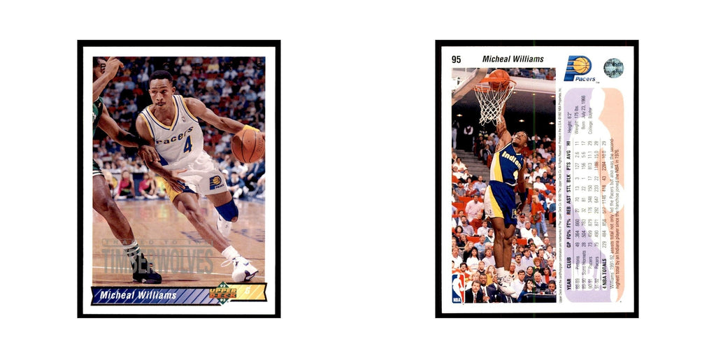 1992 Upper Deck Micheal Williams Basketball Cards #95