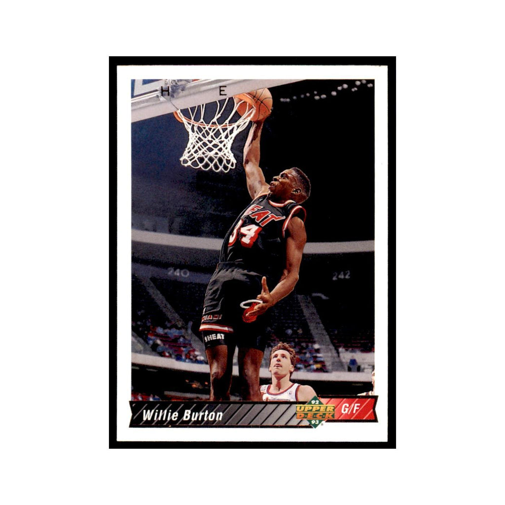 1992 Upper Deck Willie Burton Basketball Cards #128
