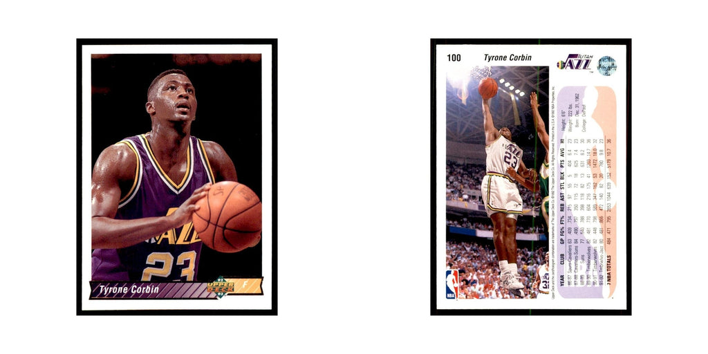 1992 Upper Deck Tyrone Corbin Basketball Cards #100