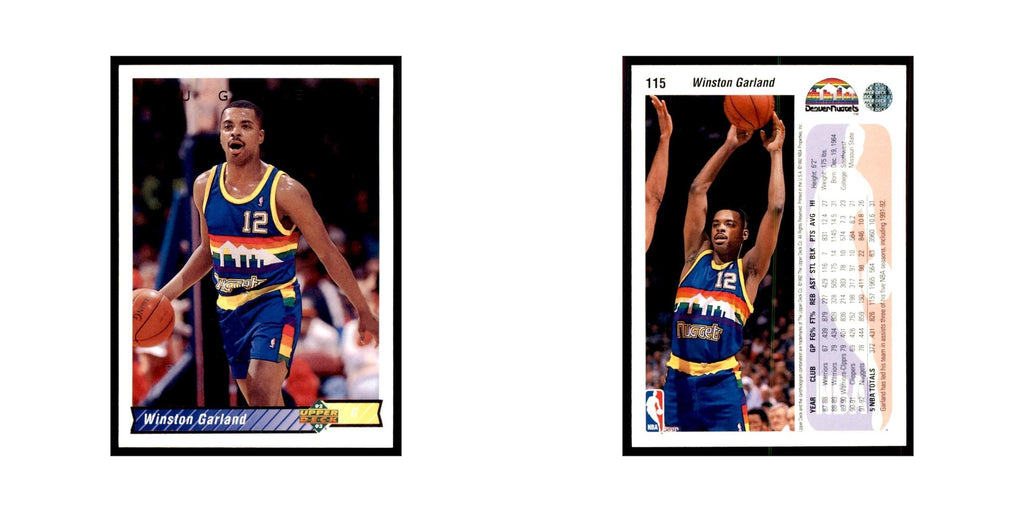1992 Upper Deck Winston Garland Basketball Cards #115