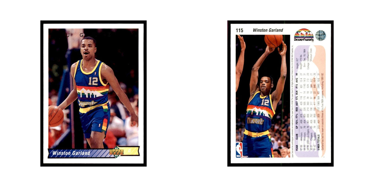 1992 Upper Deck Winston Garland Basketball Cards #115
