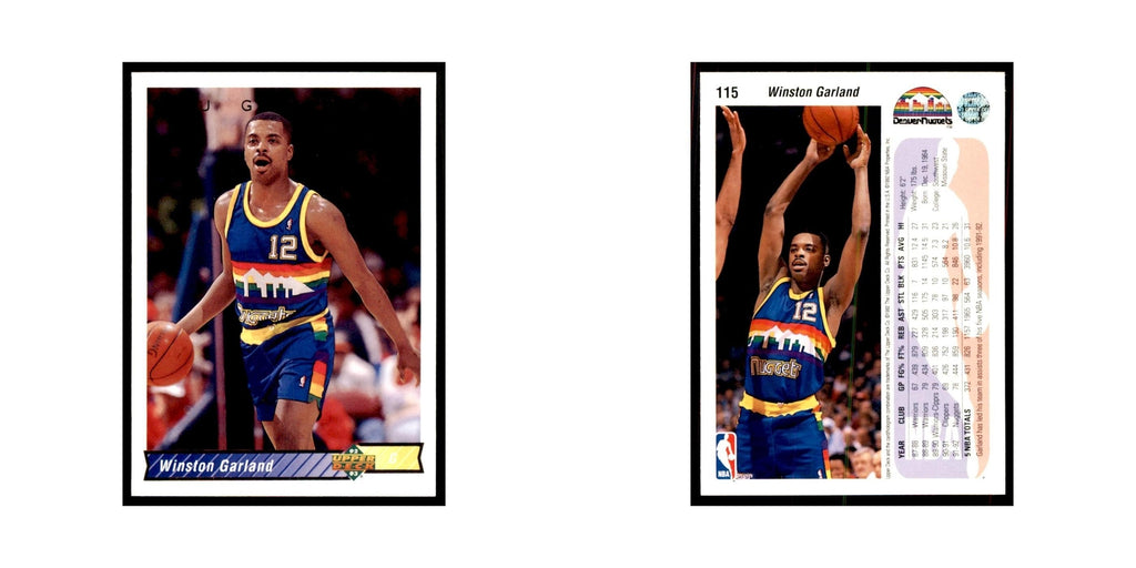 1992 Upper Deck Winston Garland Basketball Cards #115