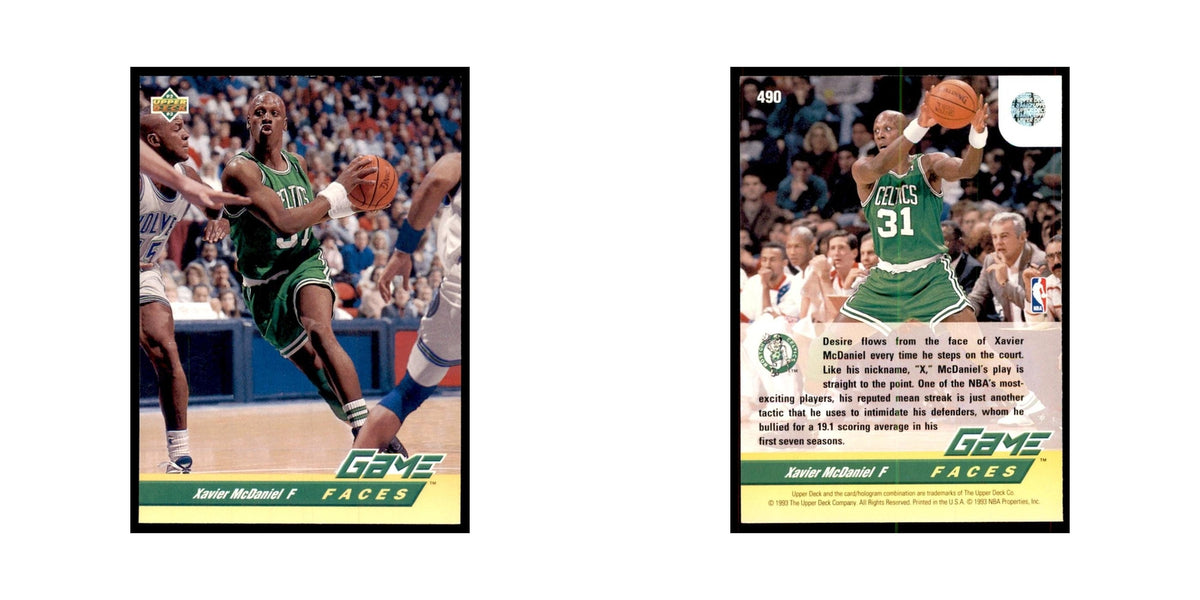 1992 Upper Deck Xavier McDaniel Basketball Cards #490