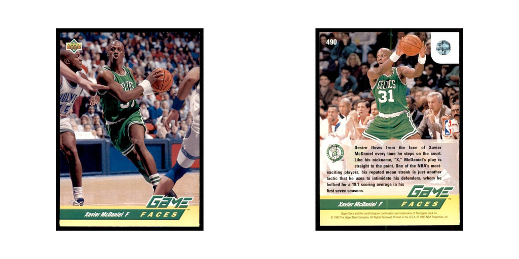 1992 Upper Deck Xavier McDaniel Basketball Cards #490