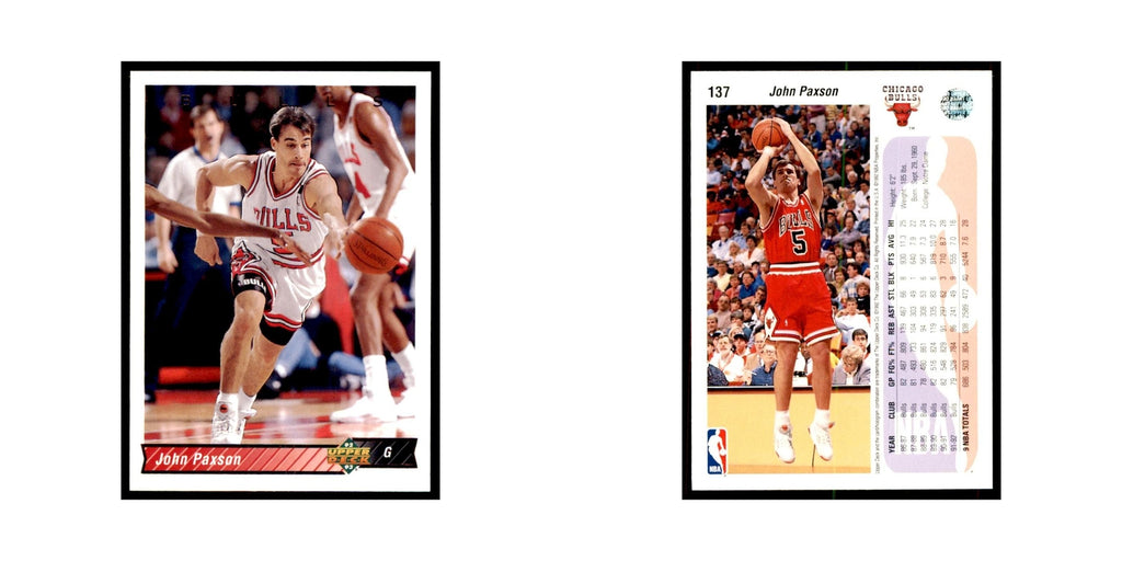 1992 Upper Deck John Paxson Basketball Cards #137