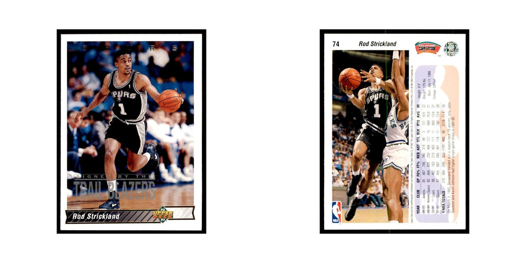 1992 Upper Deck Rod Strickland Basketball Cards #74
