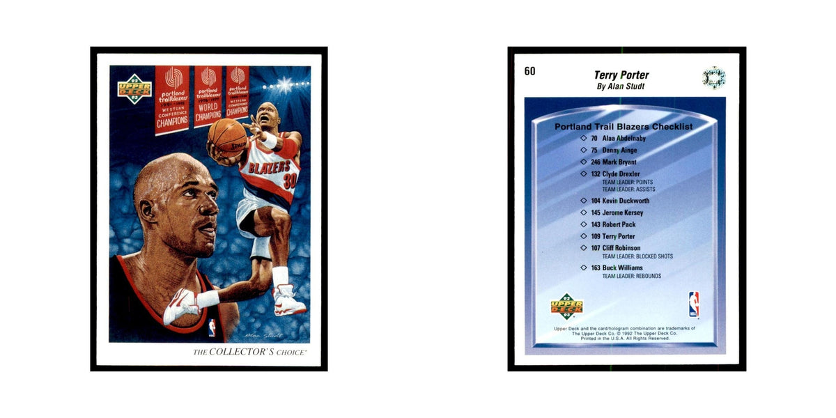 1992 Upper Deck Terry Porter Basketball Cards #60
