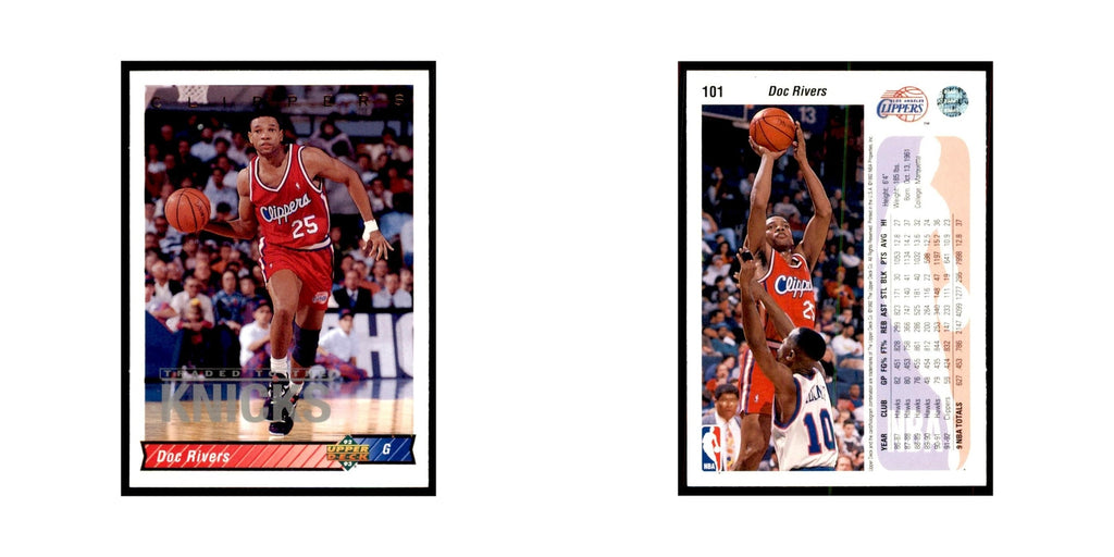 1992 Upper Deck Doc Rivers Basketball Cards #101