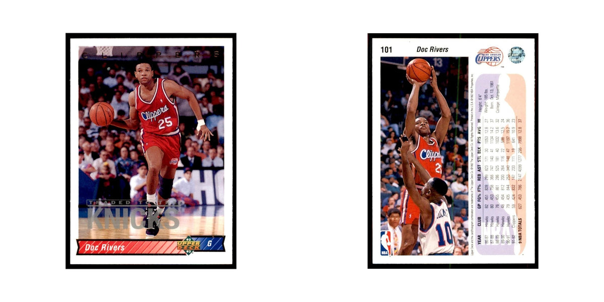 1992 Upper Deck Doc Rivers Basketball Cards #101