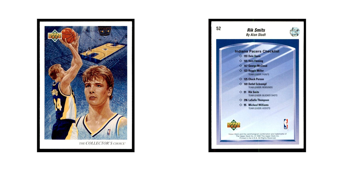 1992 Upper Deck Rik Smits Basketball Cards #52