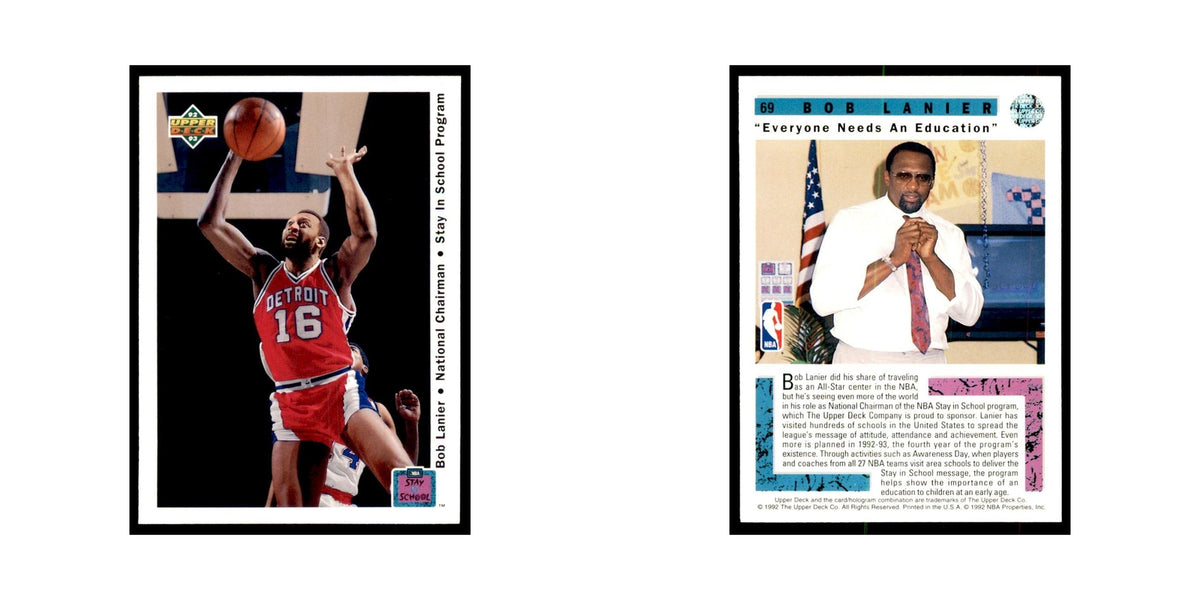 1992 Upper Deck Bob Lanier Basketball Cards #69
