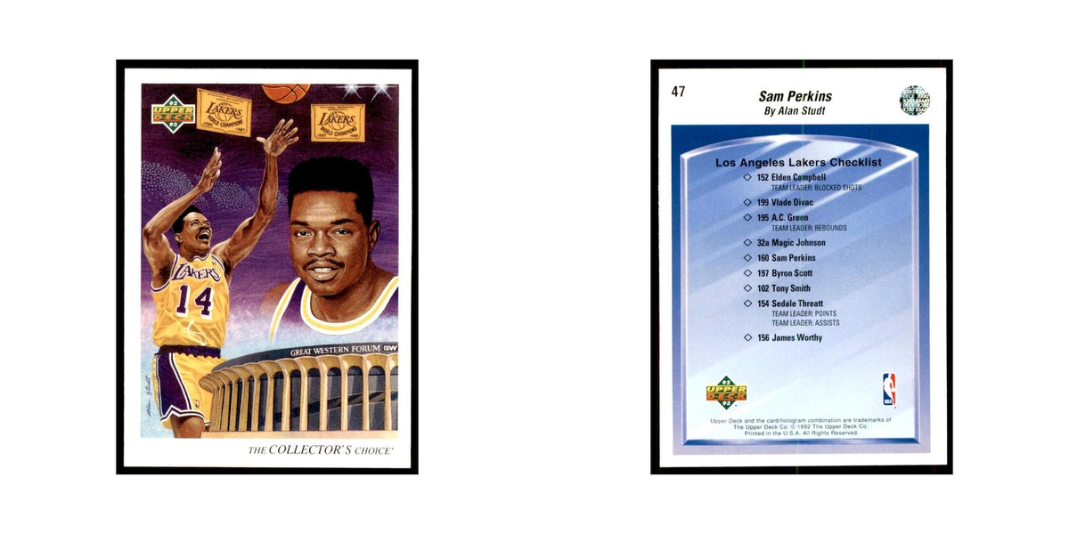 1992 Upper Deck Sam Perkins Basketball Cards #47