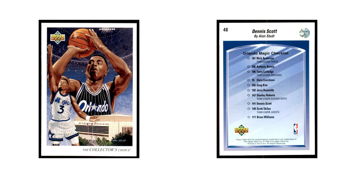 1992 Upper Deck Dennis Scott Basketball Cards #48